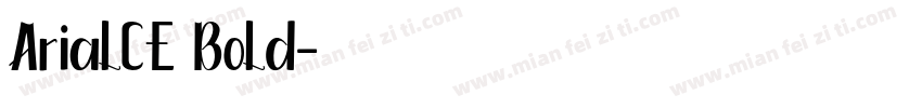 ArialCE Bold字体转换